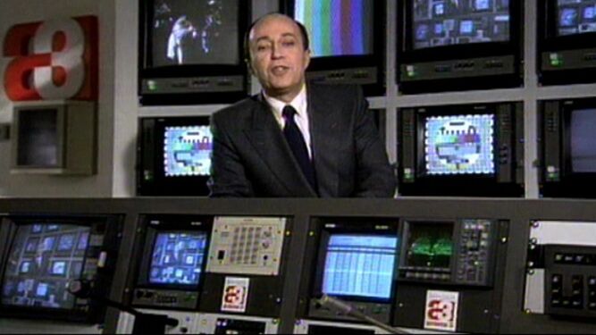 Miguel Ángel Nieto en el primer minuto de Antena 3 Televisión el 25 de diciembre de 1989