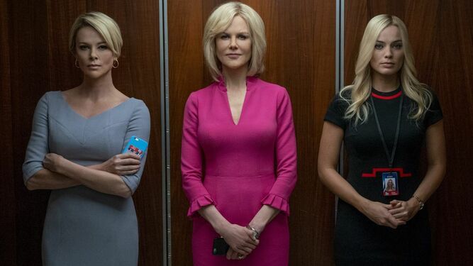 Charlize Theron, Nicole Kidman y Margot Robbie, en 'El escándalo'.
