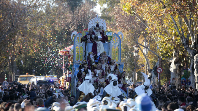 Mago de la Fantasía en  la Cabalgata de Reyes de Sevilla.