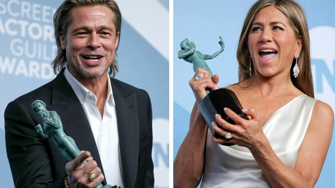 Brad Pitt y Jennifer Aniston en los premios del Sindicato de Actores