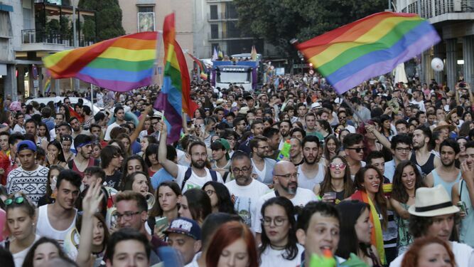 Una manifestación del orgullo gay en Sevilla.