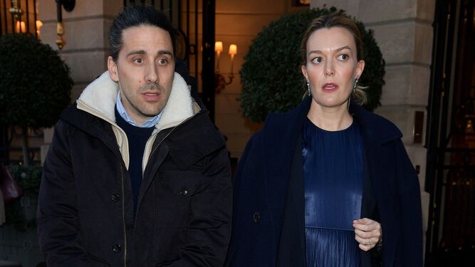 Marta Ortega con su marido, Carlos Torretta, en la Semana de la Moda de París.