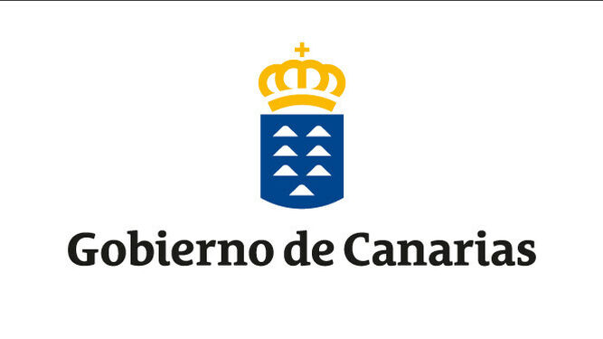 Gobierno de Canarias: De nuevo, la her&aacute;ldica simplificada. Mantiene las siete representaciones de sus islas, pero pierde los soportes de los canes que sostienen el emblema oficial.