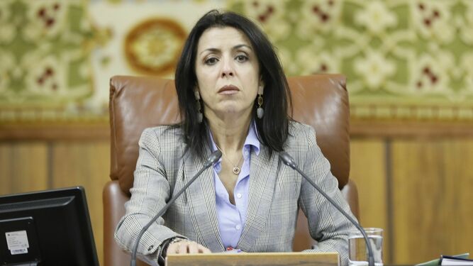 Marta Bosquet, presidenta del Parlamento andaluz.