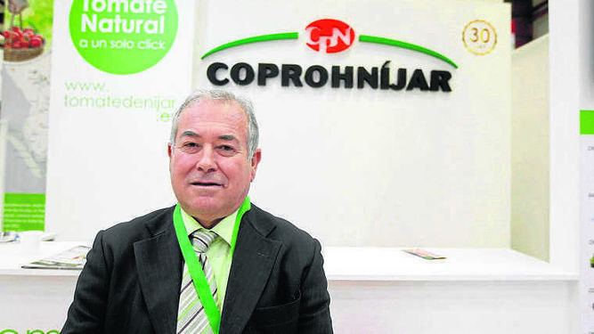 El presidente de la cooperativa nijareña, Juan Segura, que está hoy en Belín.
