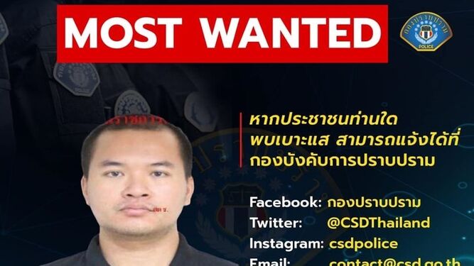 El sospechoso del tiroteo de Tailandia.