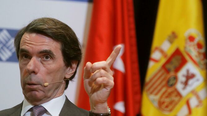 El ex presidente del Gobierno José María Aznar, en un foro reciente.