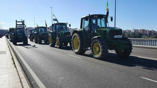 Tractores en Badajoz