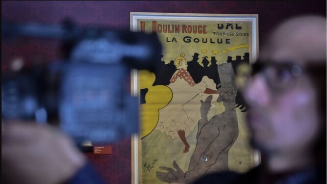 Uno de los carteles más emblemáticos de Toulouse-Lautrec, con el que promocionaba el Moulin Rouge.
