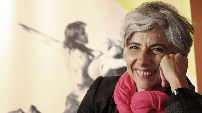 María González en una imagen tomada en el Teatro Central durante el 20 aniversario del Mes de Danza.