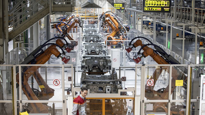 Imagen de una fábrica de automóviles en España.