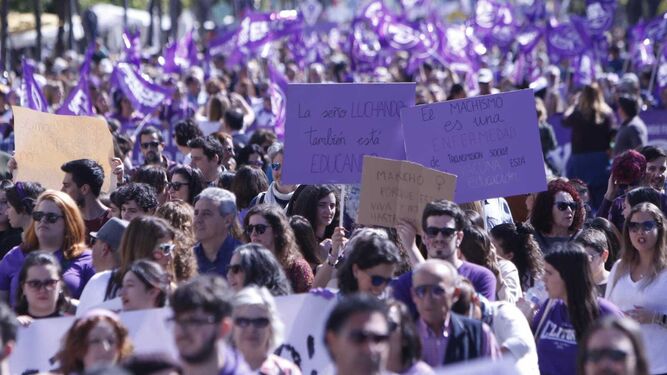 Las im&aacute;genes de las manifestaciones del 8M en Sevilla.