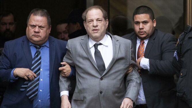 Harvey Weinstein, a su llegada a una de las sesiones del juicio celebrado en Nueva York.