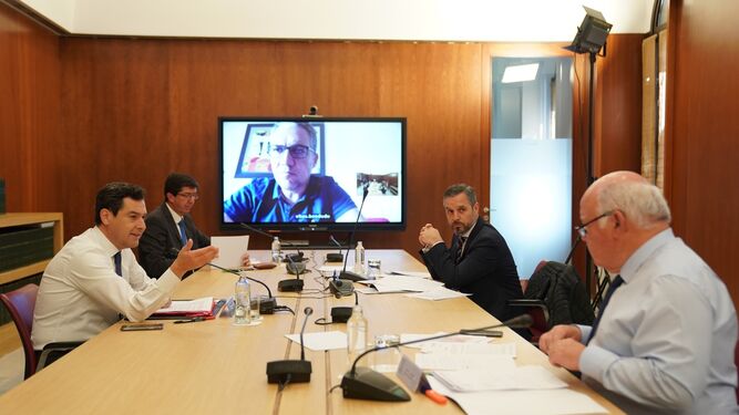 La reunión del comité de crisis andaluz de este lunes.