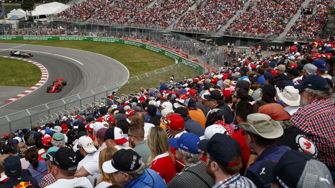 Aficionados en las gradas del Gran Premio de Canadá de Fórmula 1 del pasado año.