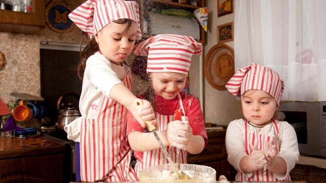 Beneficios de la cocina en los niños durante el confinamiento.