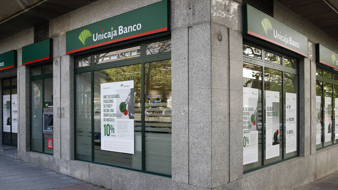 Una oficina de Unicaja Banco.