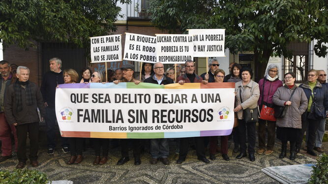 Protesta de la Asociación Andaluza de Barrios Ignorados en Córdoba