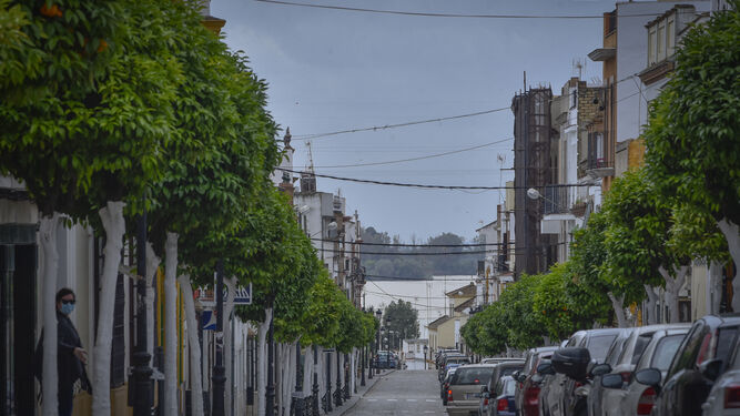Una calle del pueblo sevillano de La Puebla del Río.