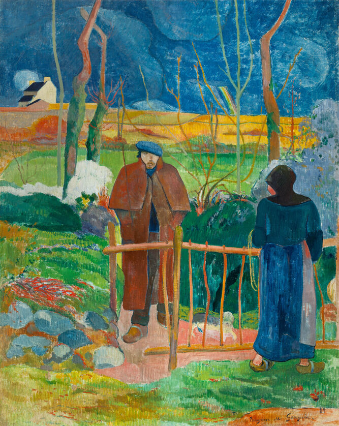 'Bonjour M. Gauguin', inspirado por un autorretrato de Courbet.