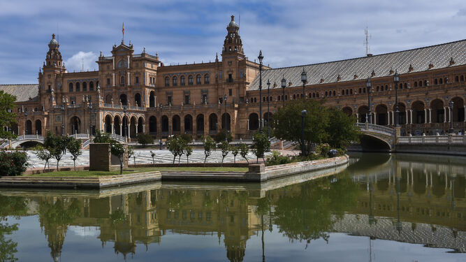 La resistencia en Sevilla por el estado de alarma: Plaza de España