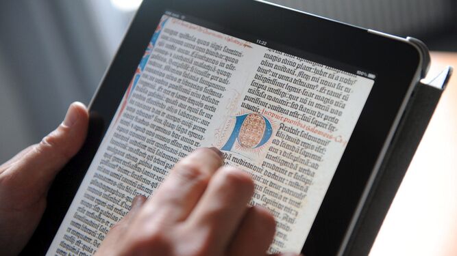 La Biblia de Gutenberg de manera digital.
