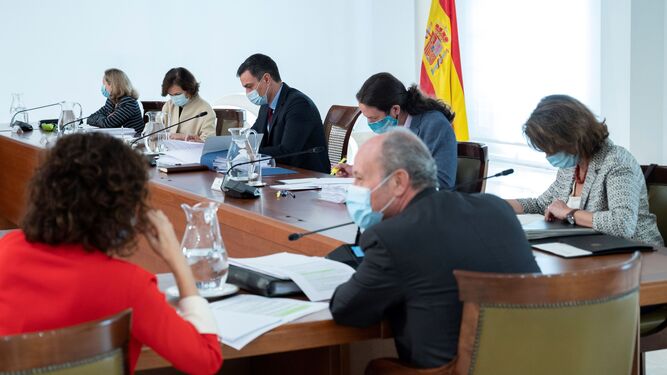 Consejo de ministros en La Moncloa.