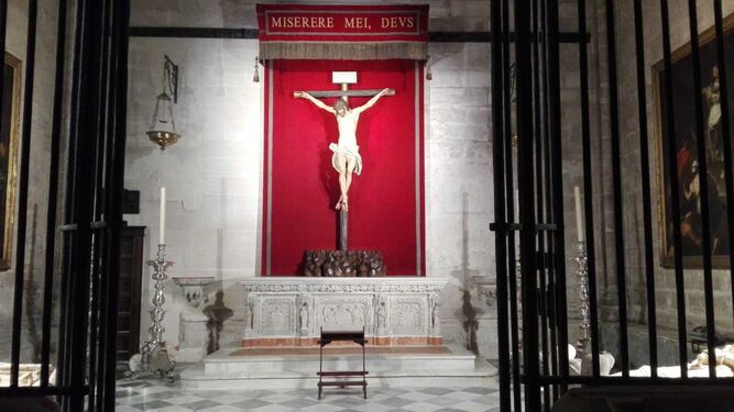 La nueva disposición del Cristo de la Clemencia de la Catedral de Sevilla.