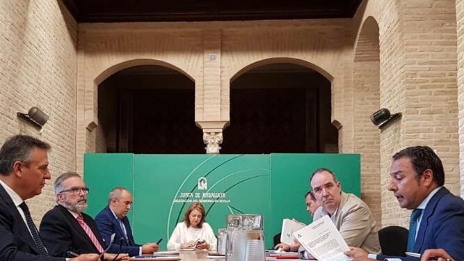 La reunión en la Delegación del Gobierno de la Junta en Sevilla