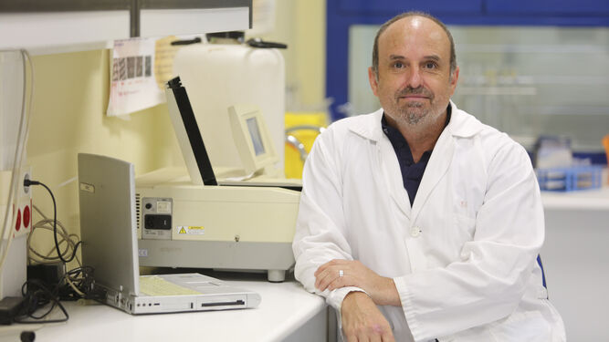 El profesor José Aguilera en el laboratorio de Fotobiología del Cimes.