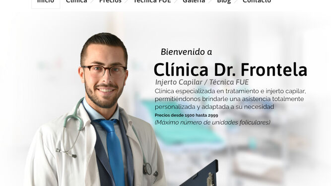 Página web de la Clínica Doctor Frontela