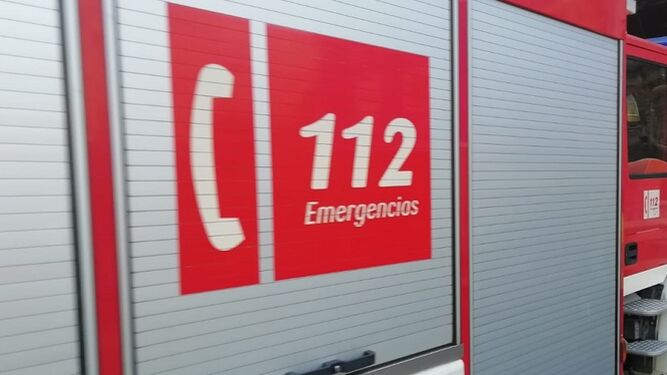Un vehículo del servicio de emergencias 112.