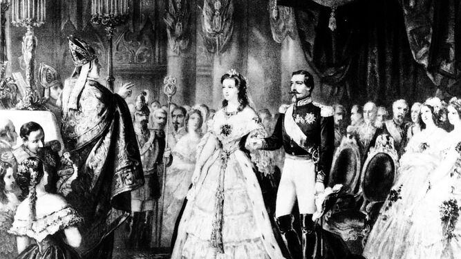 30 de enero de 1853. Boda de Napoleón III y Eugenia de Montijo en Nôtre-Dame de París.