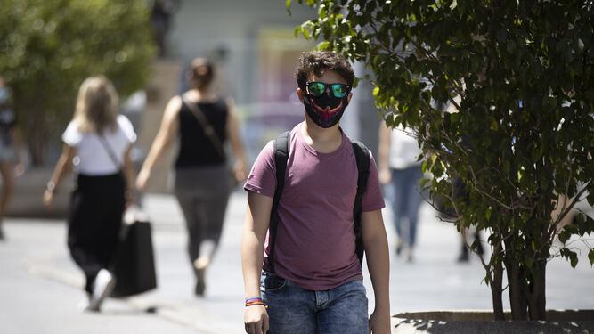 El uso de mascarillas en la ciudad de Sevilla