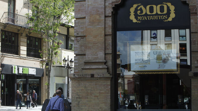 Uno de los establecimientos 100 Montaditos de Sevilla.