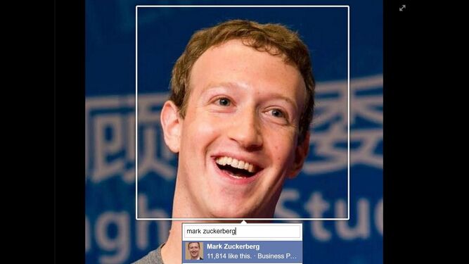 Mark Zuckerberg, etiquetado en una foto en Facebook