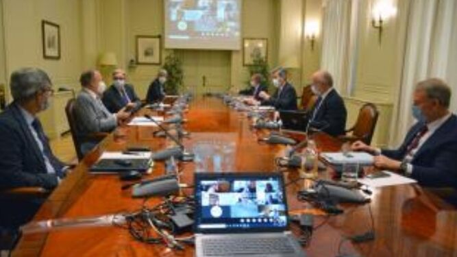 Reunión de Carlos Lesmes con los presidentes de TSJ