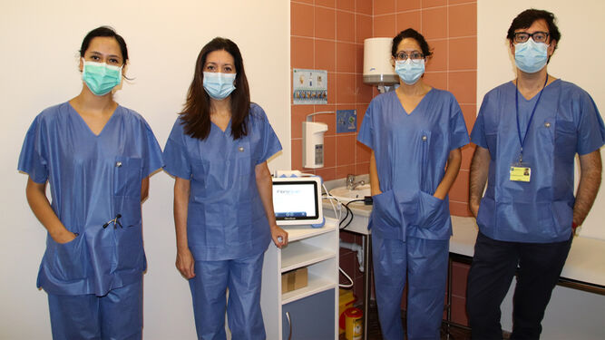 Componentes del equipo de la Unidad de Hepatología del Hospital Virgen Macarena.
