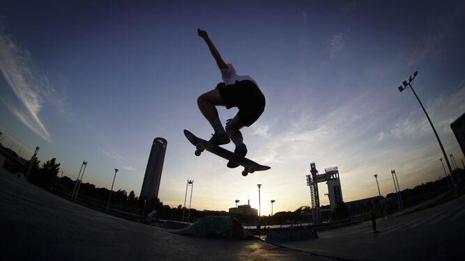 Agosto en Sevilla: el skatepark de Plaza de Armas
