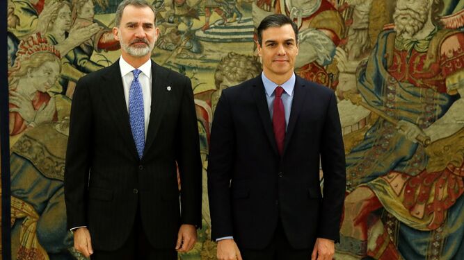 Felipe VI y Pedro Sánchez.