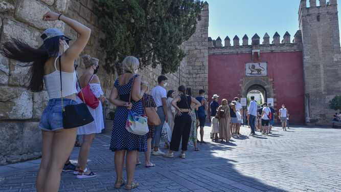Turistas en Sevilla