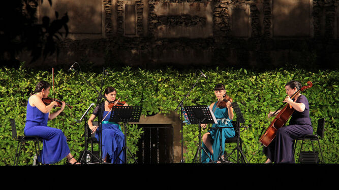 El Cuarteto Almaclara en su anterior concierto en el Alcázar.