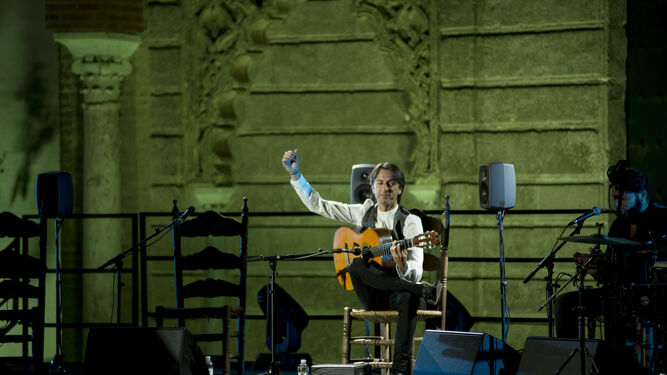 El guitarrista en la presentación de su álbum 'Mi clave' en el Alcázar.
