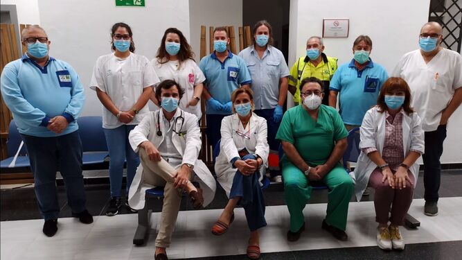 Profesionales del centro de salud de Montellano.