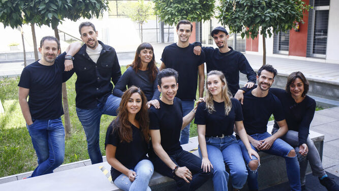 El equipo artístico de ‘Canciones de Olmedo’, al completo, en el Conservatorio Gonzalo Martín Tenllado, donde tienen lugar los ensayos.