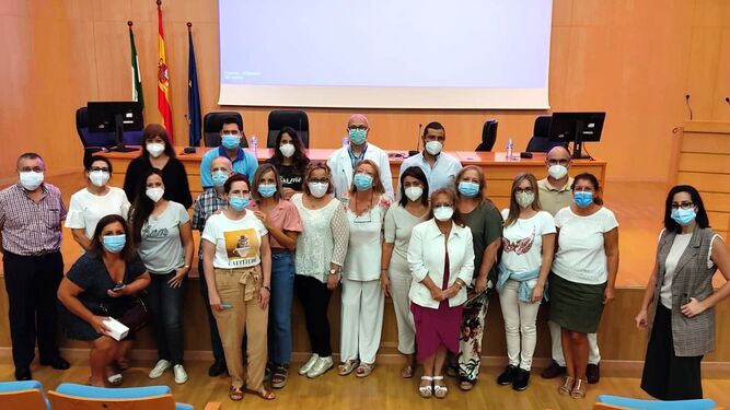 Las Red de Enfermeras Covid del AGS SUR de Sevilla para centros educativos.
