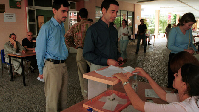 Imagen de archivo de elecciones rectorales celebradas en la UPO.