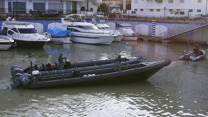 Intervenidas dos narcolanchas por la Guardia Civil en el Guadalquivir