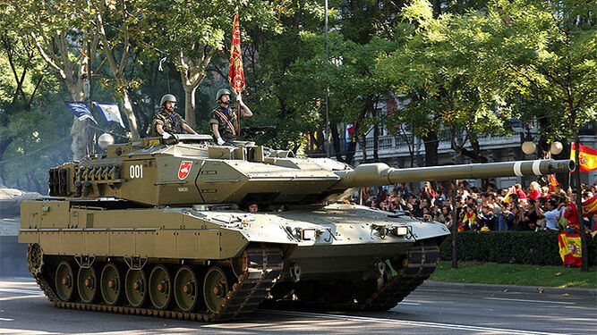 Un tanque del Ejército Español