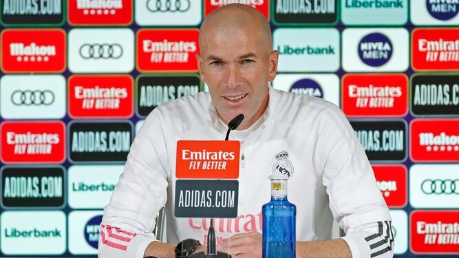 Zinedine Zidane, en una reciente rueda de prensa.
